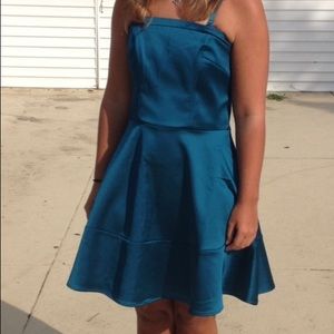 EUC Express Teal Cocktail Dress